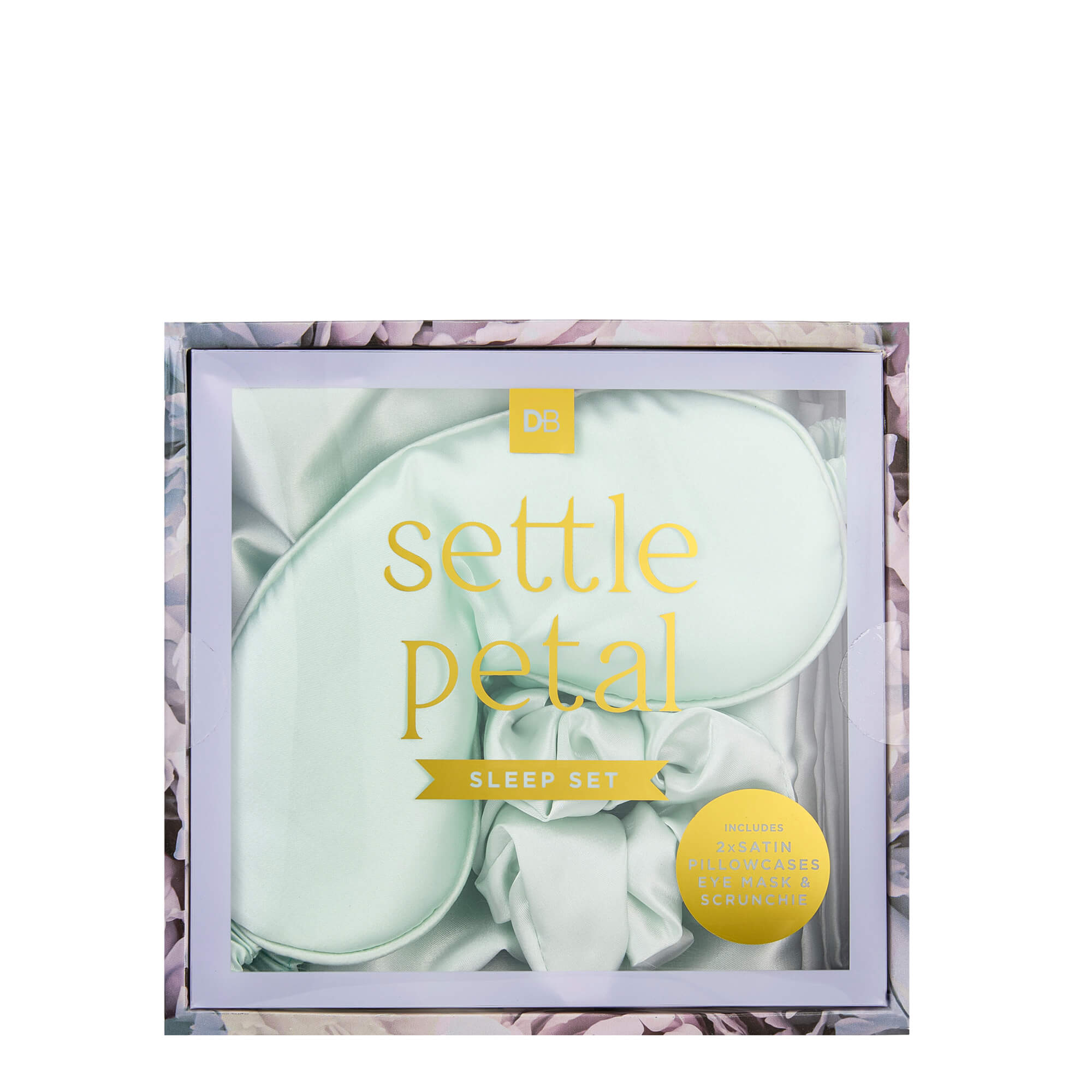 Settle Petal Sleep Set (Sage) | boxed | DB Cosmetics