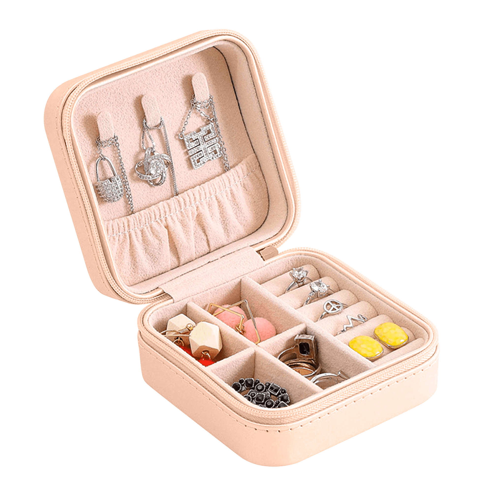 Jewel Safe Jewellery Organiser (Nude) | DB Cosmetics | 02