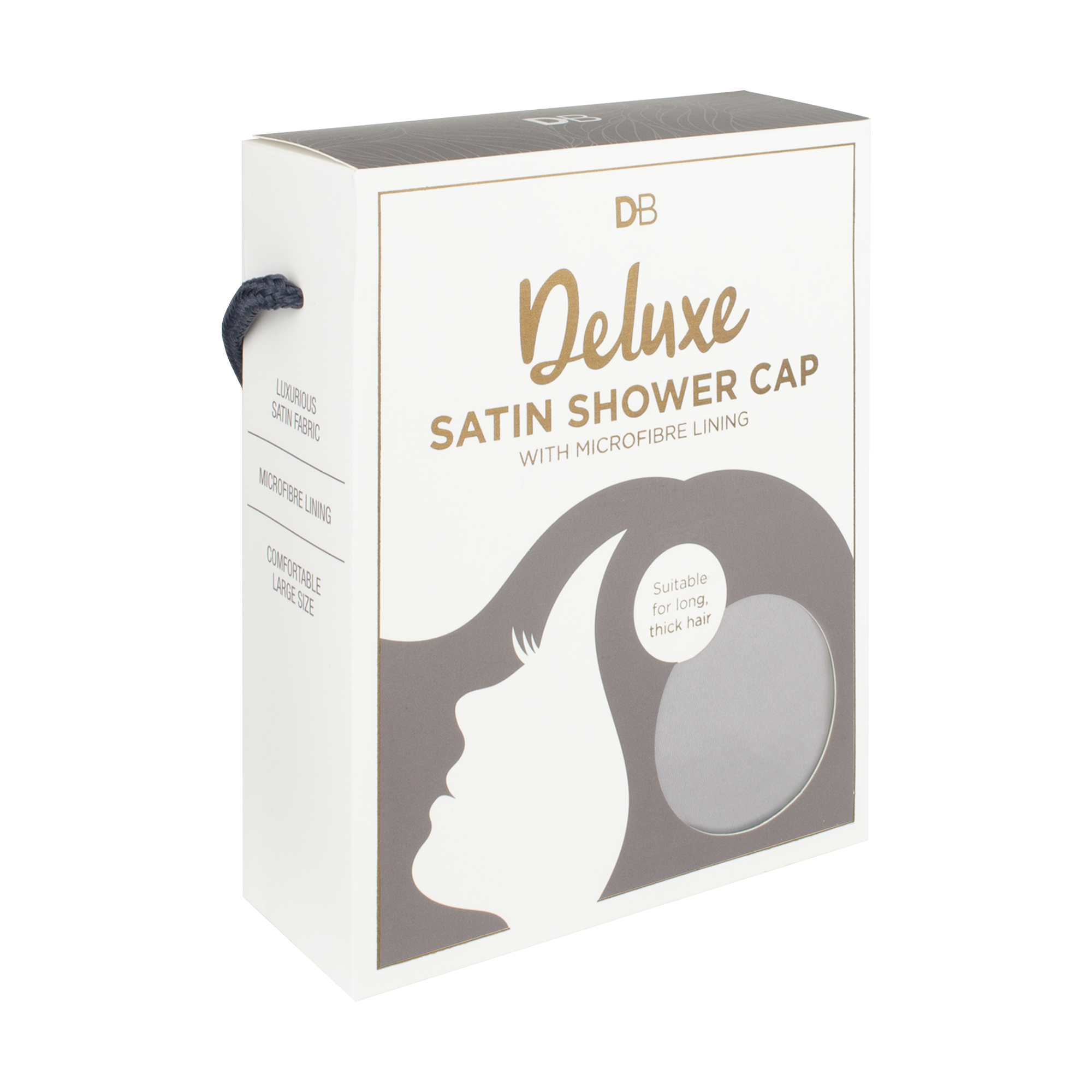 Deluxe Bathroom Shower Cap (Pearl Grey) | DB Cosmetics