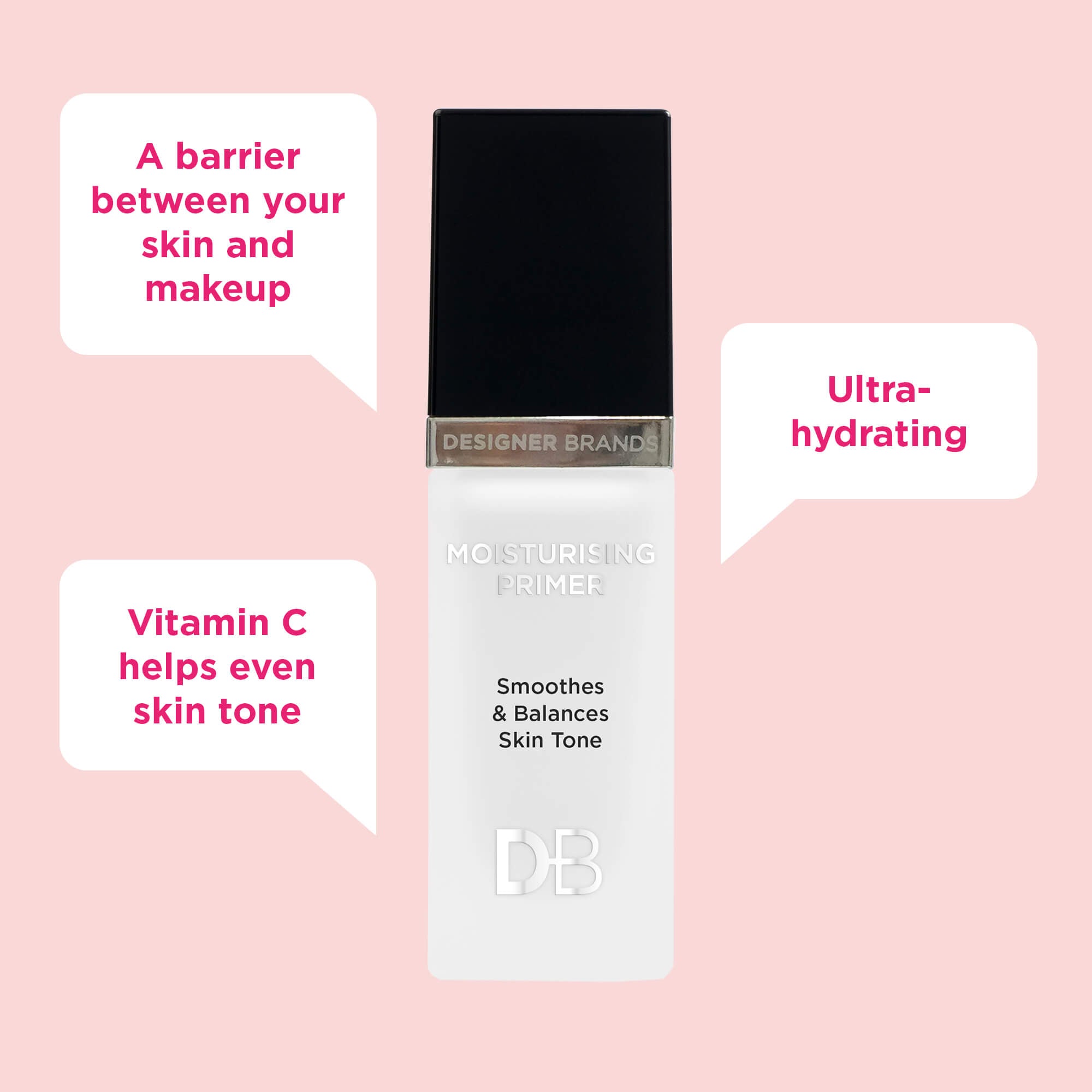 Moisturising Primer Hero Benefits | DB Cosmetics