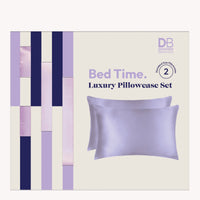 Bed Time Luxury Pillowcase Set (Lilac Frost) | DB Cosmetics | Thumbnail