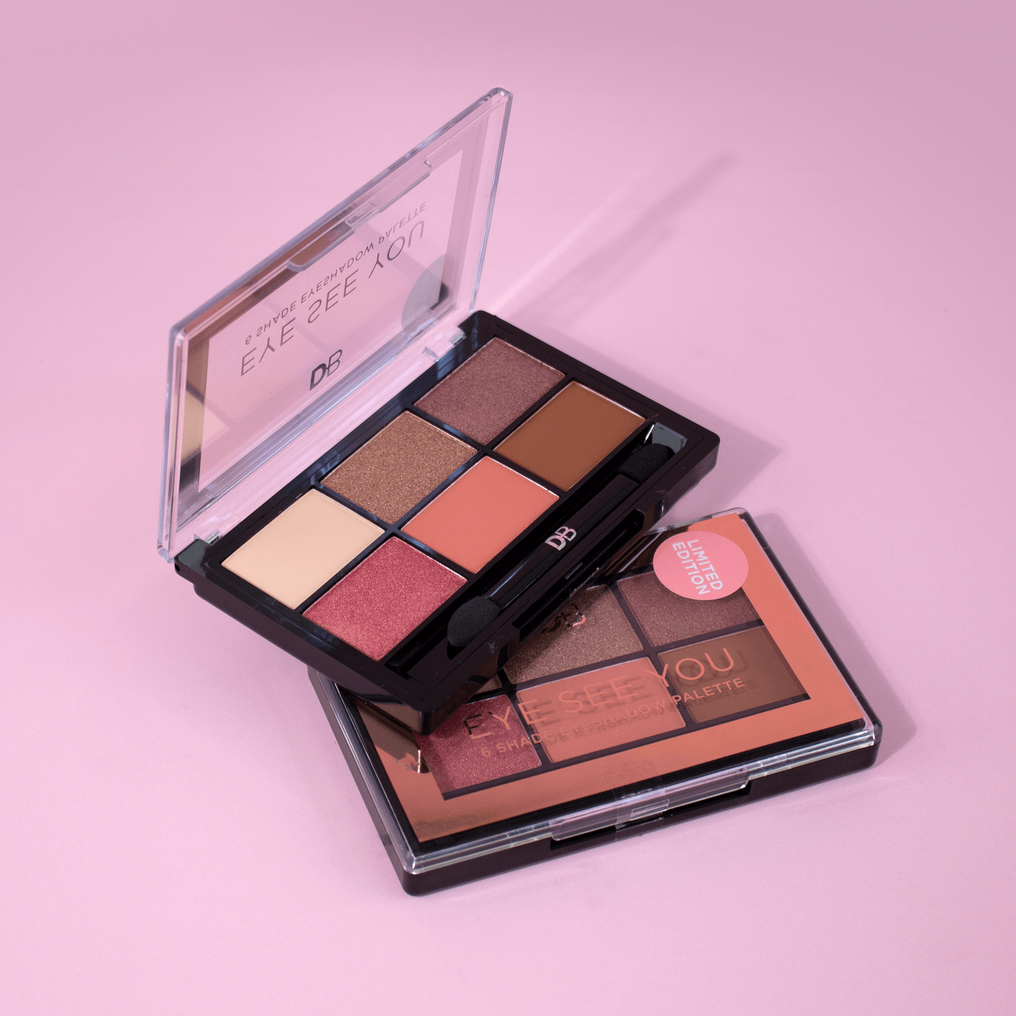 Limited Edition Eye See You 6 Shade Eyeshadow Palette (Peachy Keen) | DB Cosmetics | Styled 02